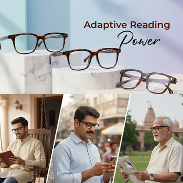 Full Frame Bifocal Adaptive Power Reading Glasses Buy 1 Get 2 Free (3BORG13)
